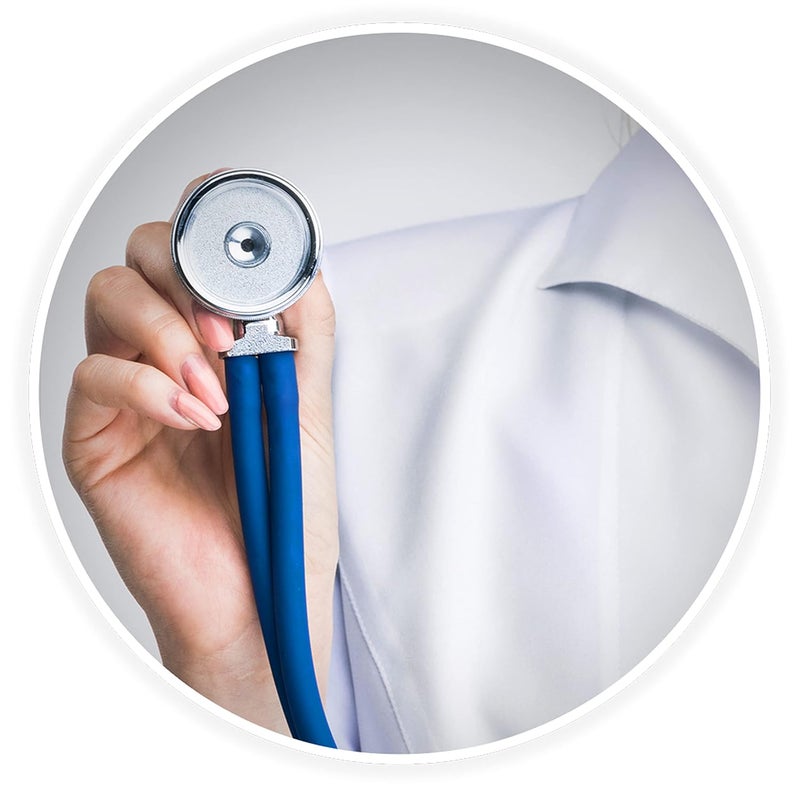 ASA Techmed ستيثوسكوب سبراجي مزدوج الأنبوب للبالغين والأطفال + مقص EMT متطابق، مثالي لموظفي الطوارئ، الممرضين، الأطباء، طلاب الطب، المسعفين، والمستجيبين الأوائل (أزرق ملكي) - Image 3